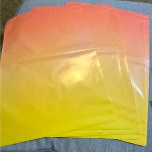 Ombré orange and yellow Poly Mailers - Large 14.5x19 (10 count)